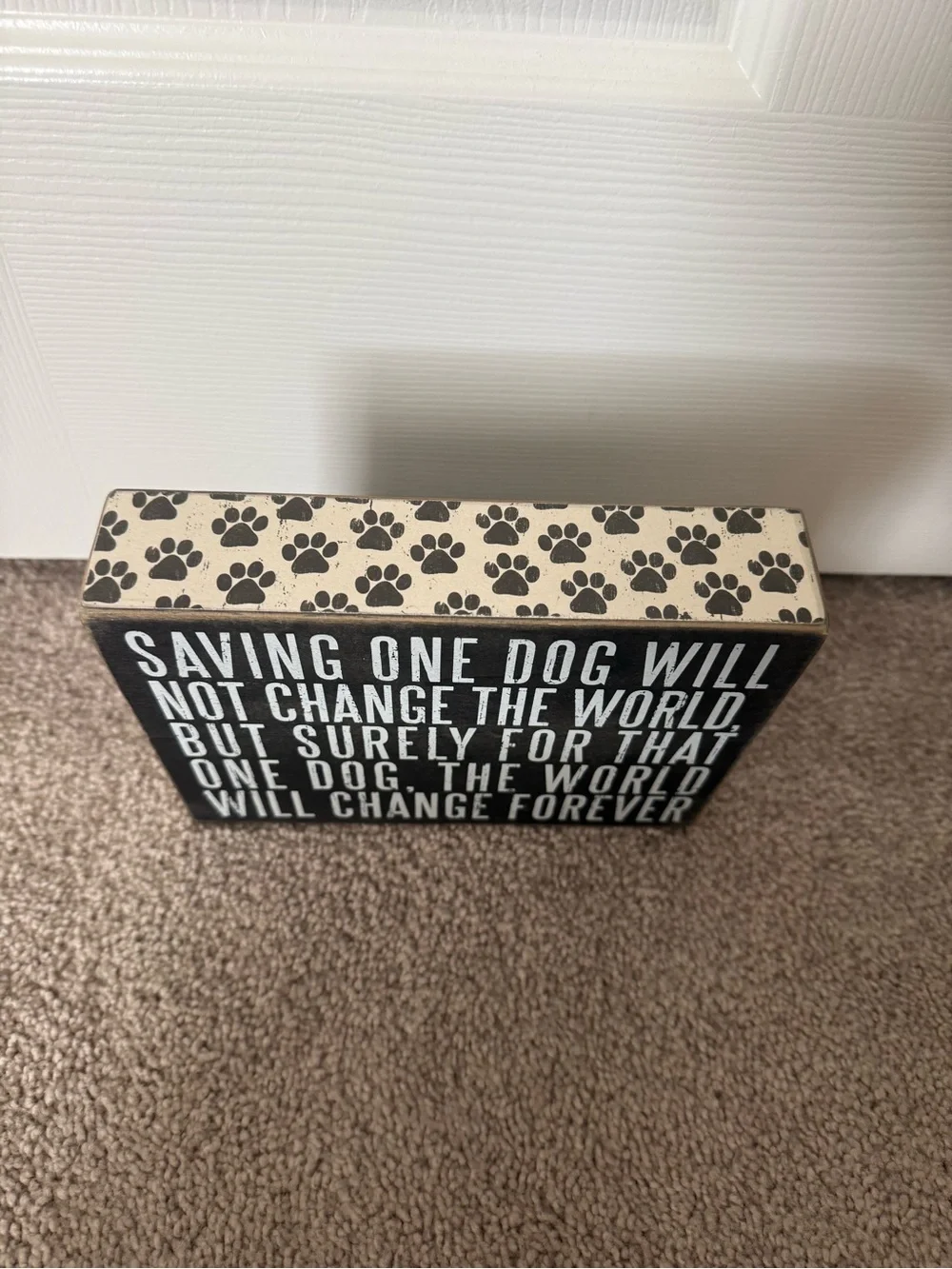Saving one dog primitives by Kathy